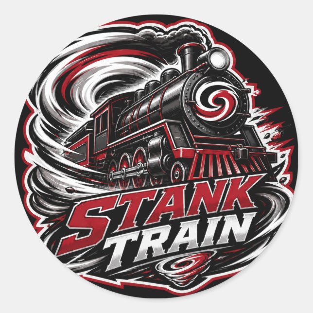Stank Train Carolina Hockey Sticker (Front)