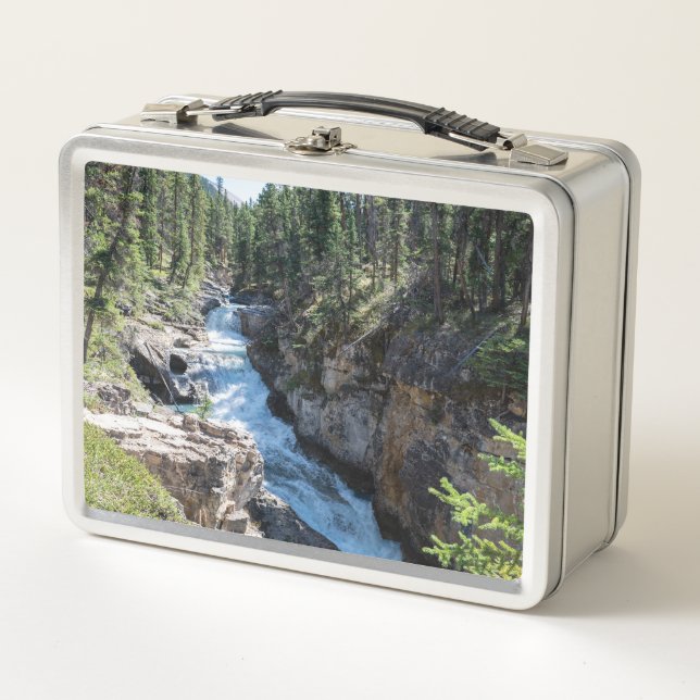 Stanley Falls, Canadian Natural Beauty, Waterfall Metal Lunch Box (Front)