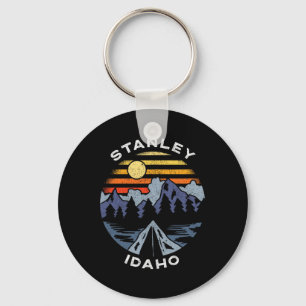 Stanley Idaho Mountains Vacation Camping Souvenir Keychain