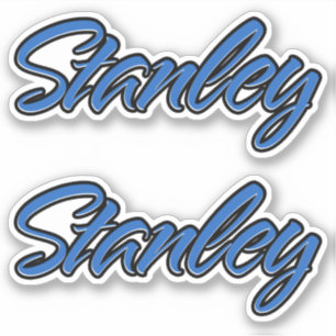 Stanley name blue sticker Sticker Sticker Stickers