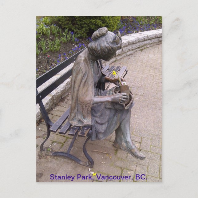 Stanley Park Statue Postcard (Front)
