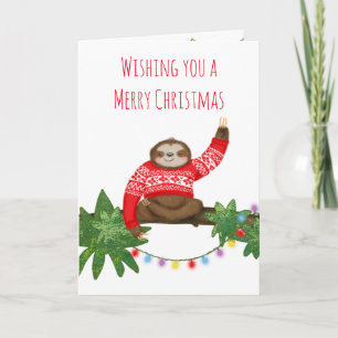 Stanley Sloth dans la carte de fête de jumper de N