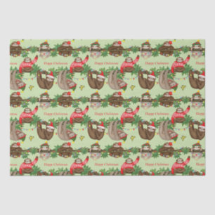 Stanley Sloth & friends Christmas tissue paper