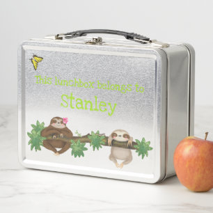 Stanley Sloth personalised lunchbox (green)