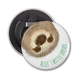 Stanley sloth personalized bottle opener