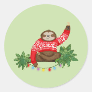 Stanley Sloth sur les stickers de Noël