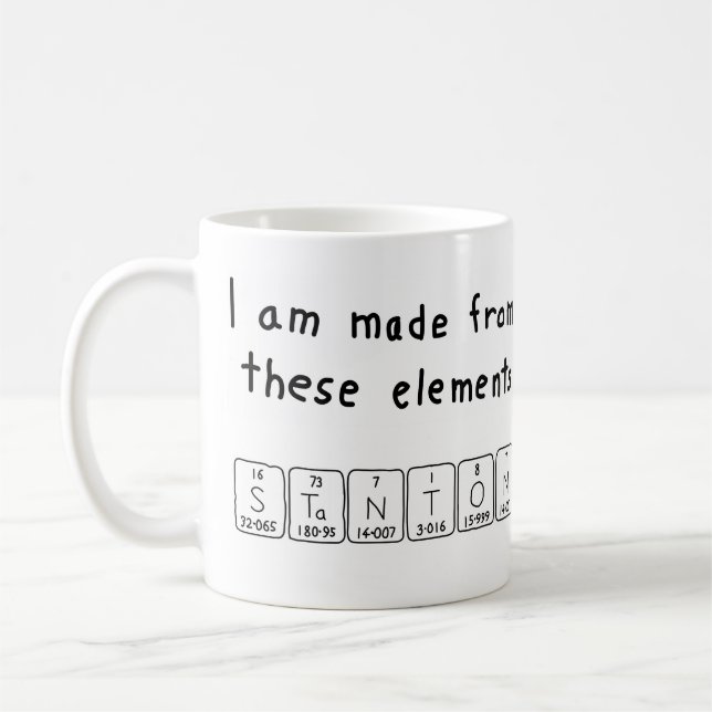 Stanton periodic table name mug (Left)