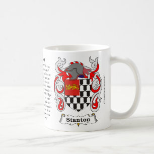 Stanton, the Origin, the Meaning and the Crest on Coffee Mug