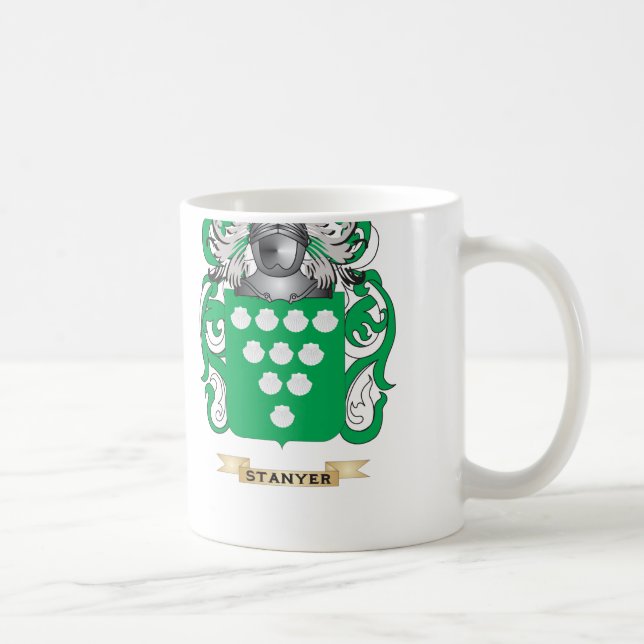 Stanyer Coat of Arms (Family Crest) Coffee Mug (Right)