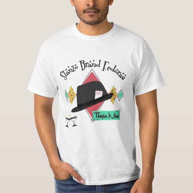Stanzo brand fedora T-Shirt (Front)