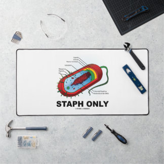 Staph Only Bacterium Diagram Prokaryote Bacteria Desk Mat