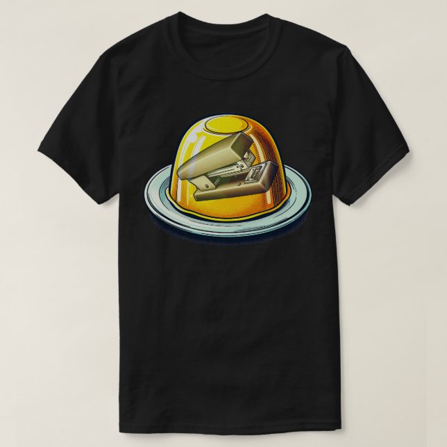 Stapler in Jello T-Shirt (Design Front)
