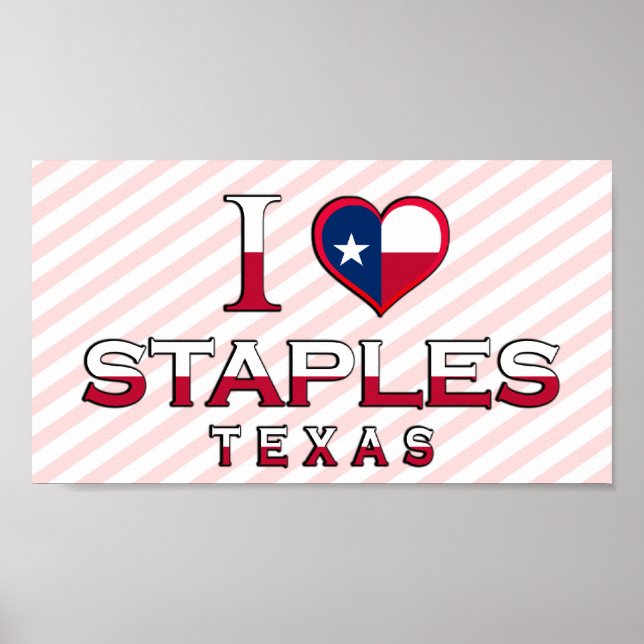 Staples, Texas Poster (Front)