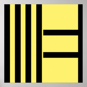 Star abstract expressionism painting art poster