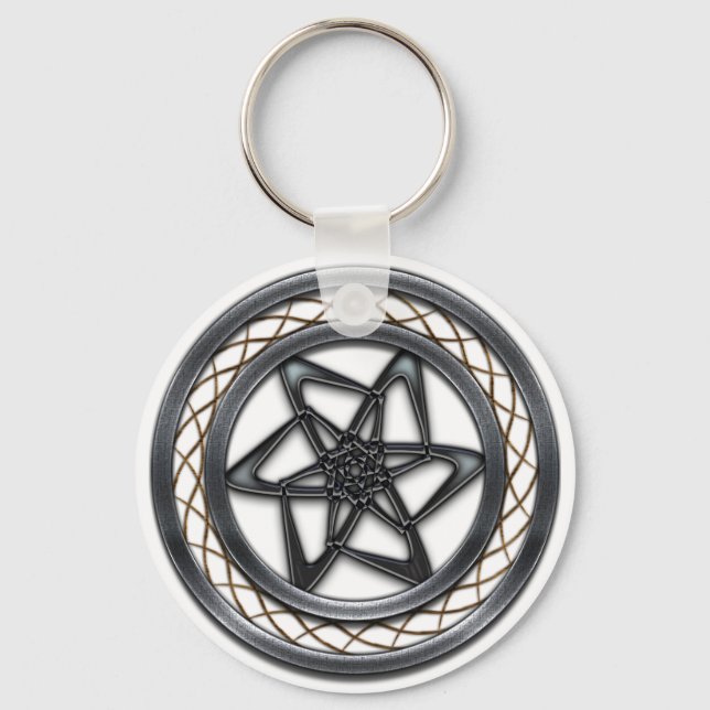 Star Abstract Keychain (Front)