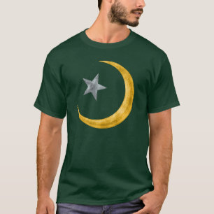 Star And Crescent, Metallic T-Shirts