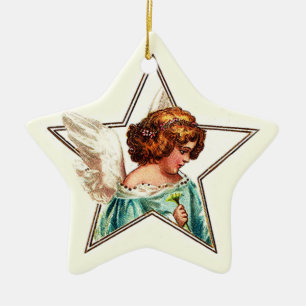 Star Angel Ceramic Ornament