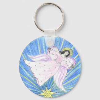 Star Angel Keychain