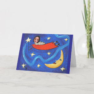 Star Angel & Moon Card