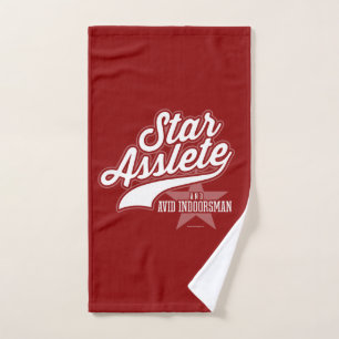 Star Asslete (Avid Indoorsman) Bath Towel Set