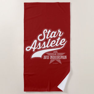 Star Asslete (Avid Indoorsman) Beach Towel