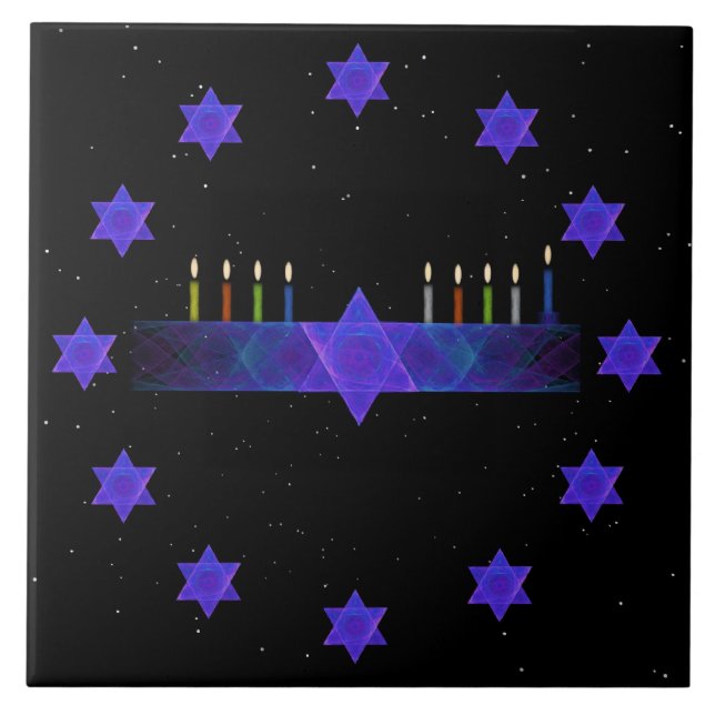 Star Bar Menorah Tile (Front)