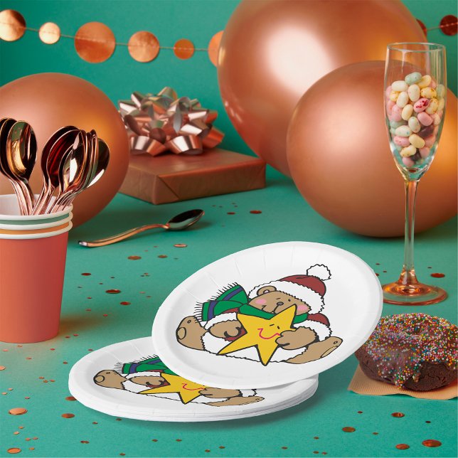 Star Bear Paper Plate (Creator Uploaded)