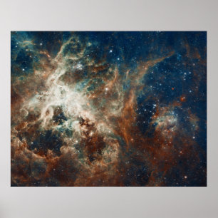 Star Birth in 30 Doradus Tarantula Nebula NGC 2070 Poster