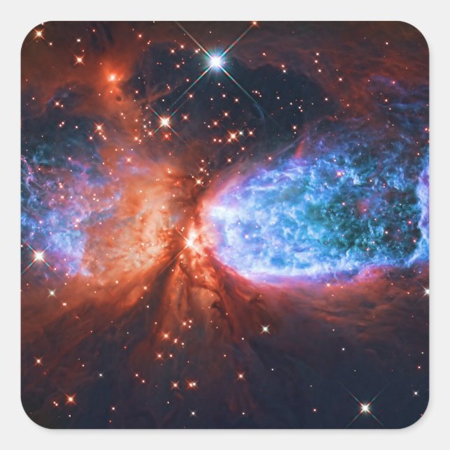 Star Birth in Constellation Cygnus, The Swan Square Sticker (Front)