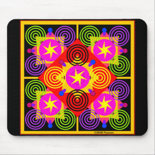 Star Box Geometric Mouse Pad