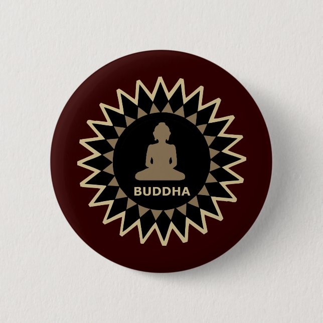 Star Buddha 2 Inch Round Button (Front)