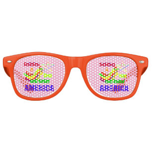 Star Building AMERICA jGibney The MUSEUM Zazzle Retro Sunglasses