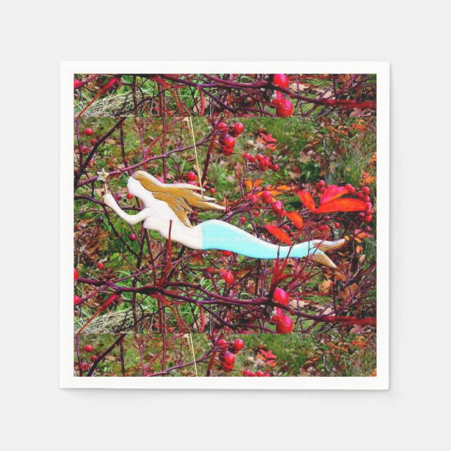 star carrying mermaid napkin (Front)