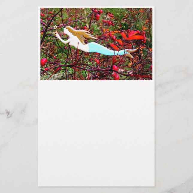 star carrying mermaid stationery (Front)
