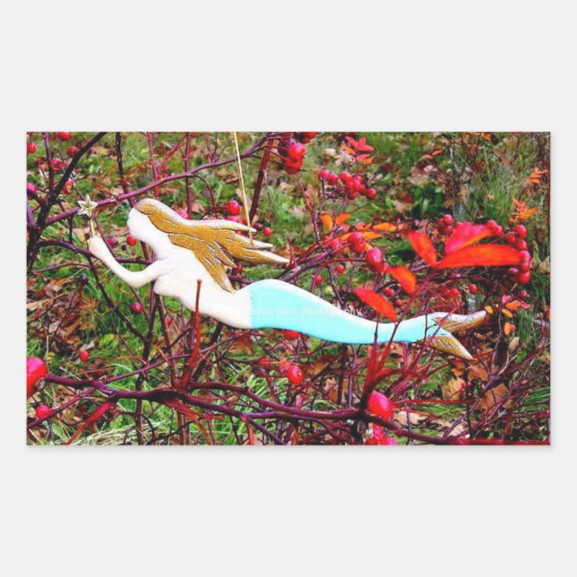 star carrying mermaid sticker (Front)