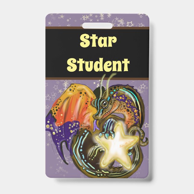 Star Catcher Dragon Star Student Badge (Front)