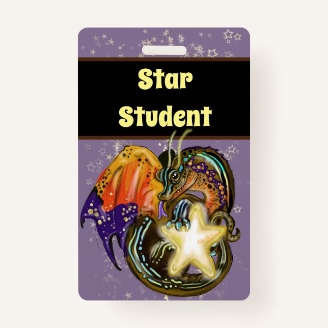 Star Catcher Dragon Star Student Badge (Front)