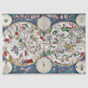 Star chart tissue paper