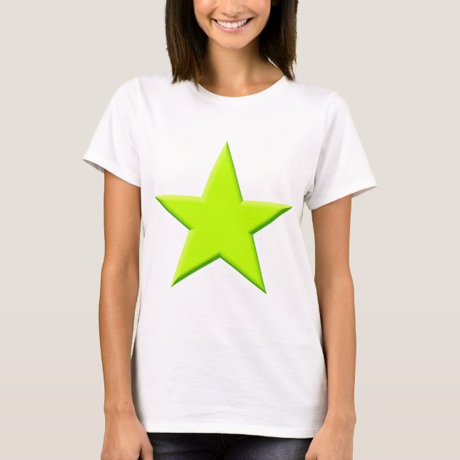 Star - Chartreuse T-Shirt (Front)
