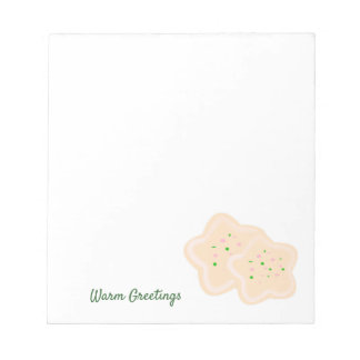 Star Christmas Cookies Notepad