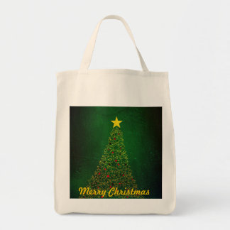 Star Christmas Tree Organic Shopping Bag