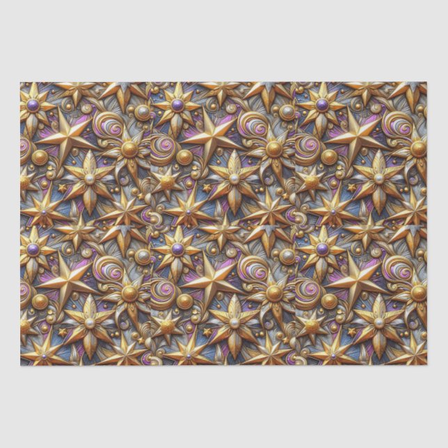~ Star Christmas Wrapping ~  Tissue Paper (Front)