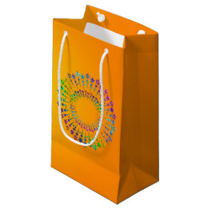 Star Circle coloured I + your backgr. & ideas Small Gift Bag