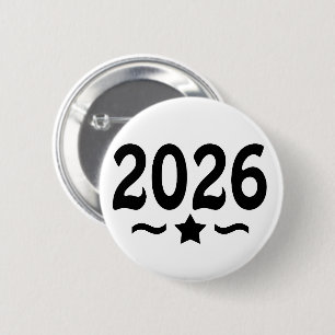Star Class of 2026 Graduation 2 Inch Round Button