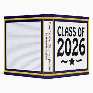 Star Class of 2026 Graduation Binder