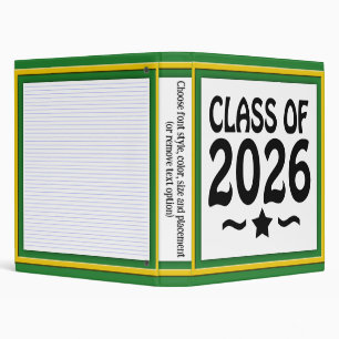 Star Class of 2026 Graduation Binder