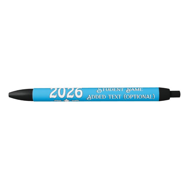 Star Class of 2026 Graduation  Black Ink Pen (Front)