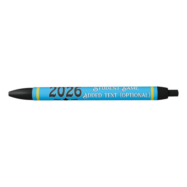 Star Class of 2026 Graduation  Black Ink Pen (Front)
