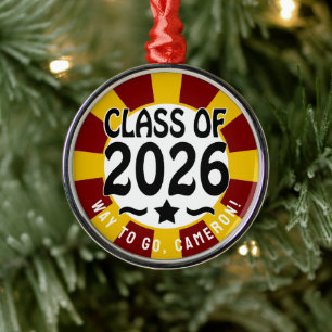 Star Class of 2026 Graduation Metal Ornament