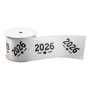 Star Class of 2026 Graduation Satin Ribbon